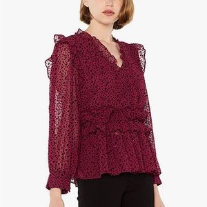 Misa LA Daphne Star burnout blouse XS new with tags